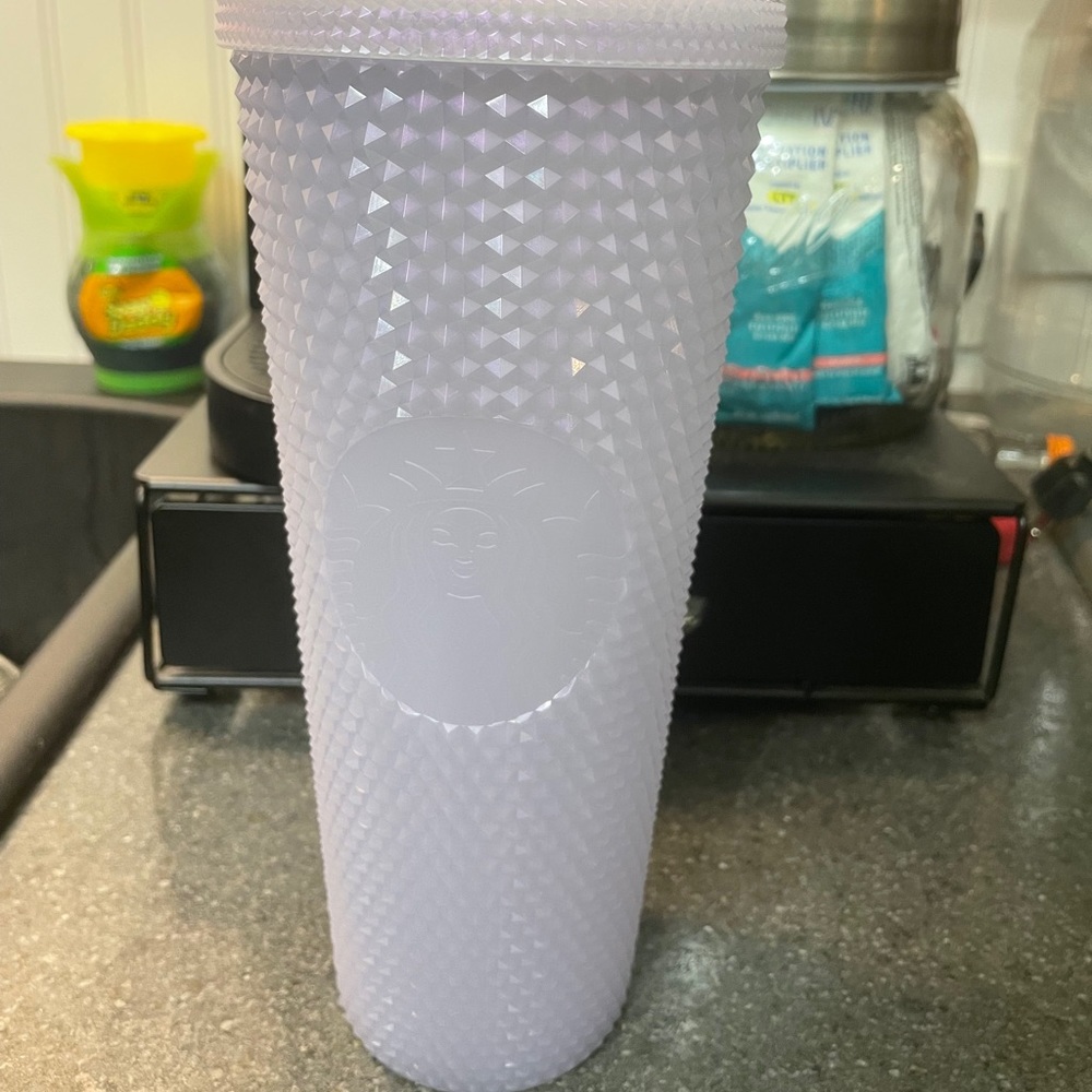 Winter Holiday Icy lilac Bling Studded Cup